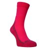 Merino ponožky FLORES Merino LT - růžová/bordo