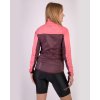 Dámská cyklistická bunda KLIMATEX Diana - růžová/vínová