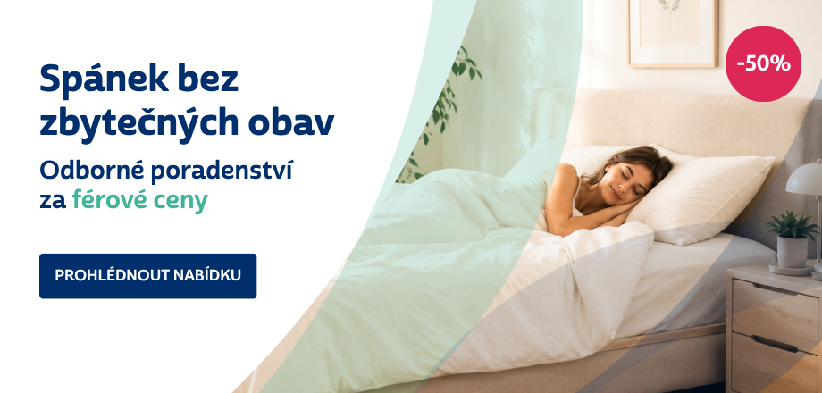 Spánek bez zbytečných obav - sleva až 50 %