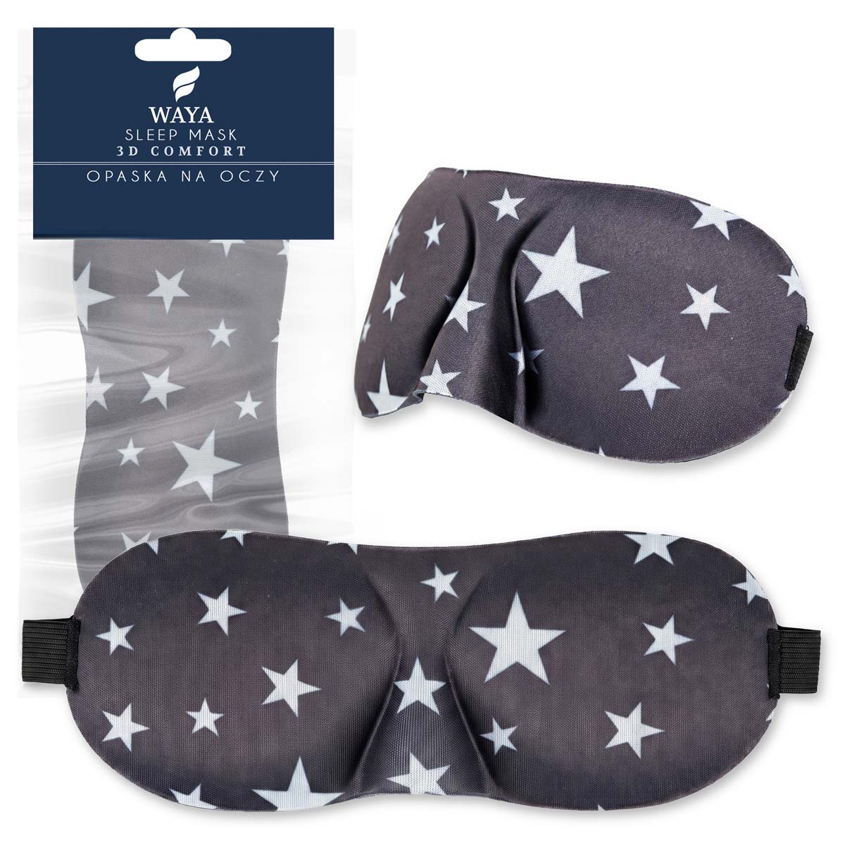 Maska na spaní Waya 3D Comfort s motivem hvězd