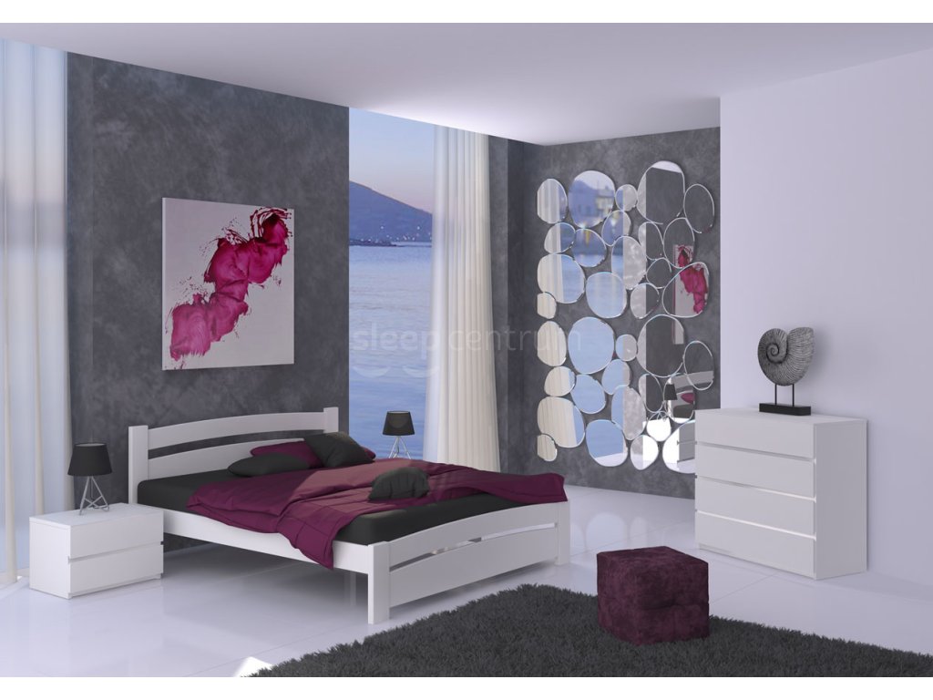 Postel Florida lak 260 bílá