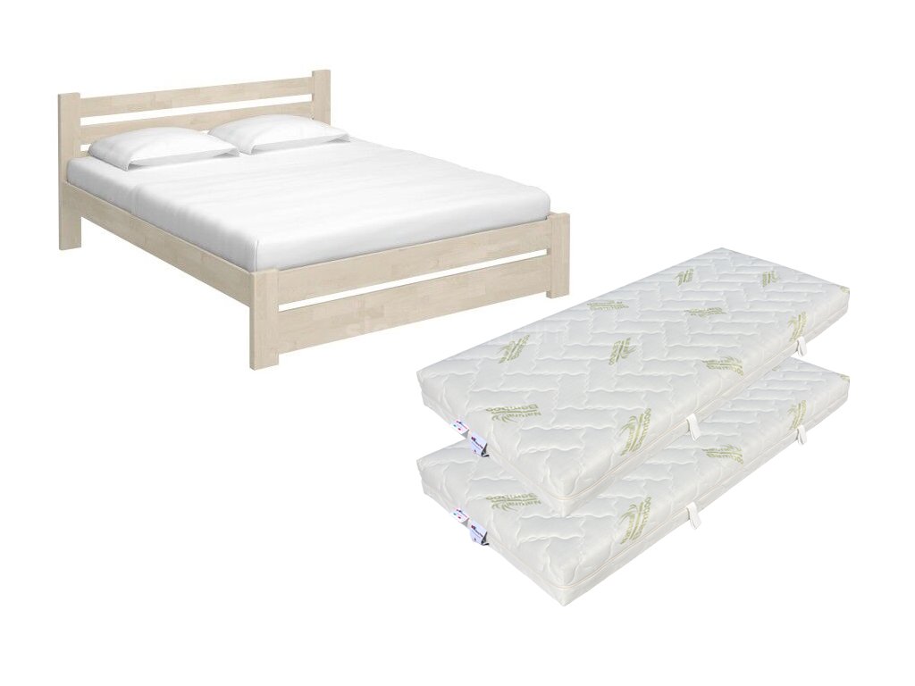SET - postel Nevada + rošty + matrace Natural Bamboo