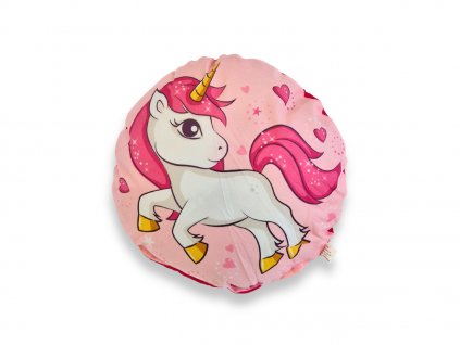 Jahu Unicorn kulatý 001 dekorační polštář