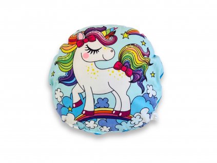 Jahu Unicorn kulatý 004 dekorační polštář