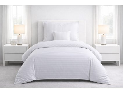 Stripe 3dílné povlečení bila