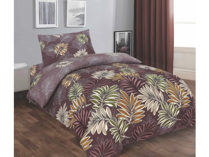 mikrosatenove povleceni almira hnědá