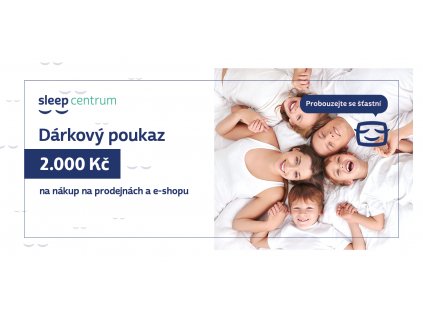 Tištěný dárkový poukaz - 2000 Kč