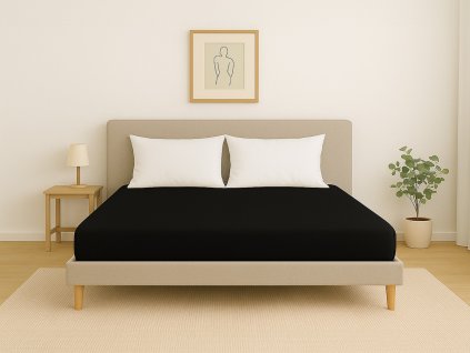 slee jersey prosteradlo cerna
