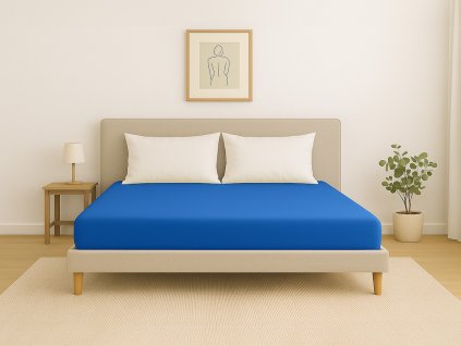 slee jersey prosteradlo kralovska modra