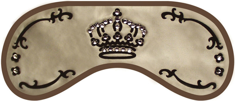 Maska na spaní - Daydream Swarovski Crown Beige