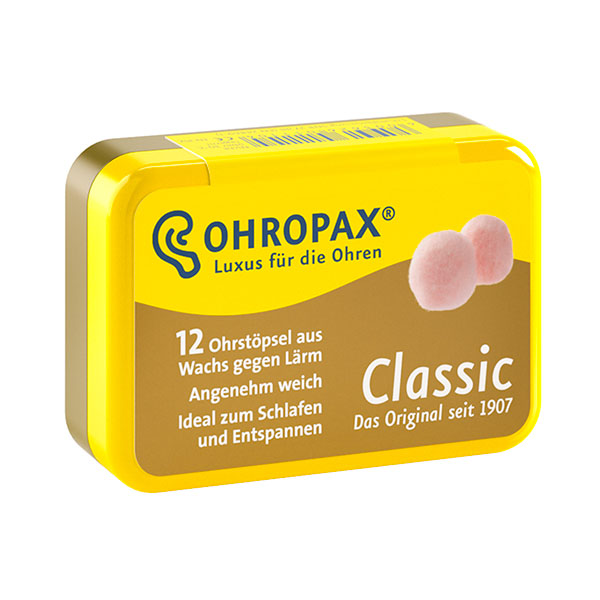 Ohropax Classic voskové špunty do uší Množství: 6 párů