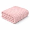 levna mikroplysova deka stripe 150 x 200 ruzova