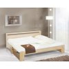 Postel Duo (Moření č.19 bílá transparent - jádr. buk průběžný, Provedení Bez úl. prostoru, Rošt Laťový)