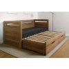 Postel Tandem KLASIK s vysokými čely - imitace dřeva (Dekor Třešeň Romana, Provedení rovné, Rozměr 90/180 x 200 cm)