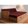Postel Tandem KLASIK s levou područkou - imitace dřeva (Dekor Třešeň Romana, Provedení rovné, Rozměr 90/180 x 200 cm)