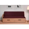 Postel Tandem KLASIK s levou područkou - imitace dřeva (Dekor Třešeň Romana, Provedení rovné, Rozměr 90/180 x 200 cm)