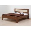 BMB DENERYS STAR postel 180x200 rovné rohy masiv buk jádrový káva koženka Long Island02