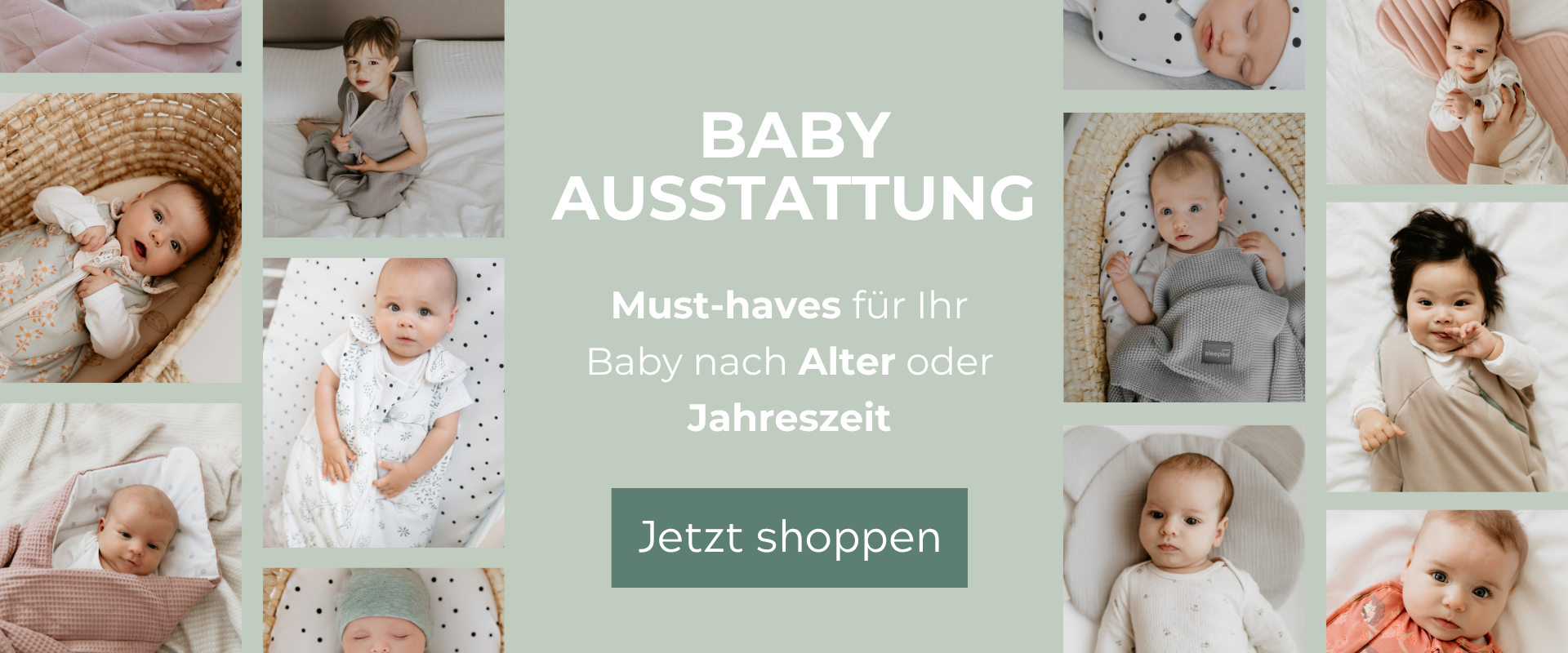 Must-haves für Ihr Baby nach Alter oder Jahreszeit