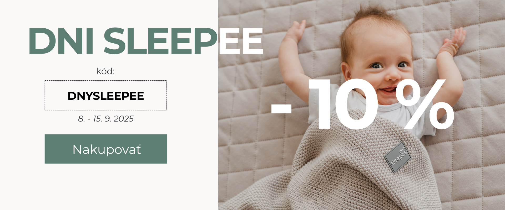 Oslávte Deň Sleepee so zľavou 10 %