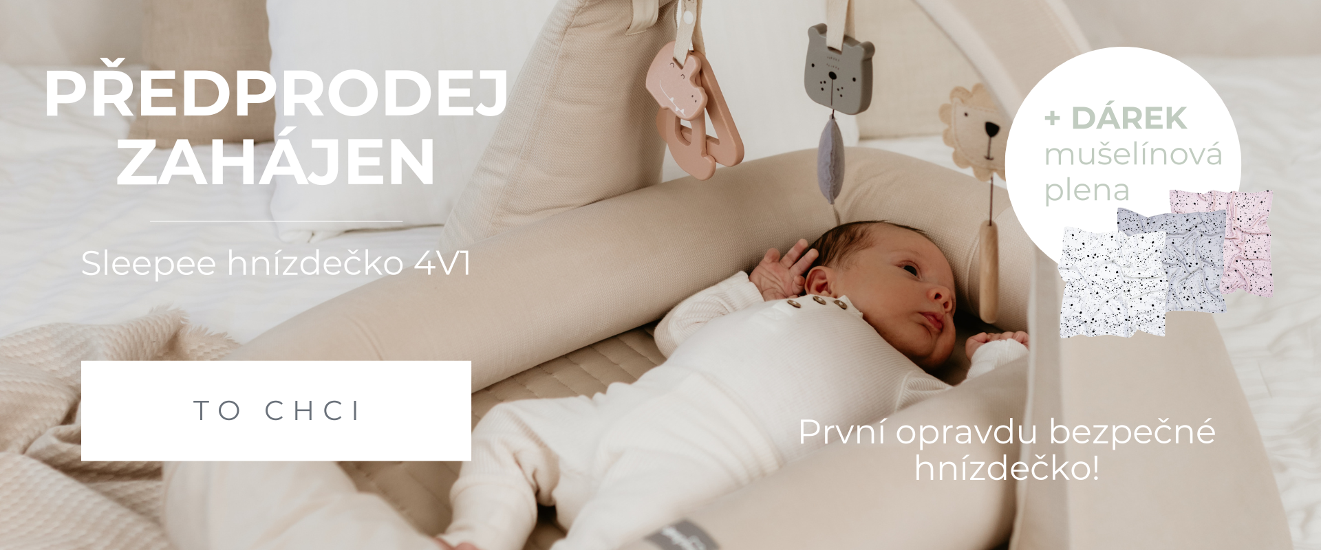 Předprodej - První opravdu bezpečné hnízdečko pro miminko Sleepee
