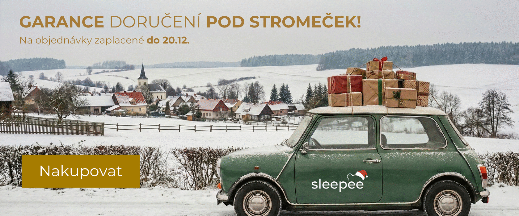 Garance doručení do Vánoc na objednávky zaplacené do 20.12.2025.