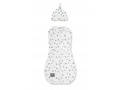 Zavinovačka Sleepee Second Step Swaddle s čepičkou zdarma Tečky.