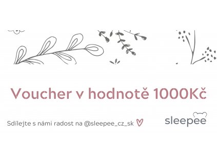 Sleepee dárkový voucher 1000Kč