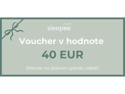 SK Sleepee Voucher v hodnotě 40 EUR Moc Up