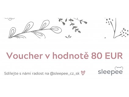 Dárkový voucher Sleepee 80 EUR