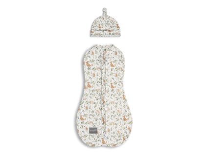 Zavinovačka First Step Swaddle Ivory Forest + Cap DL Ivory Forest 5903175927675 1
