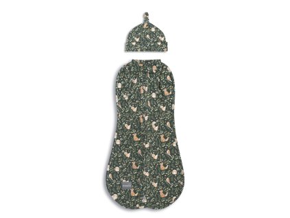 Zavinovačka Sleepee Second Step Swaddle s čepičkou zdarmaGreen Forest 1