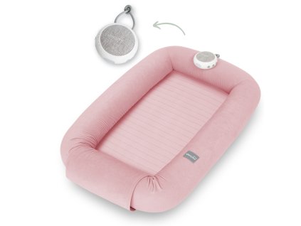 Multifunkční hnízdečko pro miminko s bílým šumem 3v1 Sleepee Pink