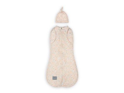 Zavinovačka Sleepee Second Step Swaddle s čiapočkou zadarmo Blossom