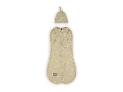 Zavinovačka Sleepee Second Step Swaddle s čiapočkou zadarmo Meadow
