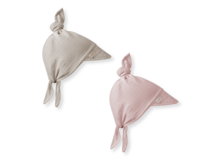 kloboučky s kšiltem 2pack sand + růžová