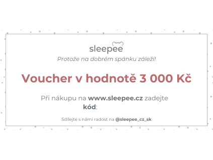 Sleepee Voucher v hodnotě 3000 Kč
