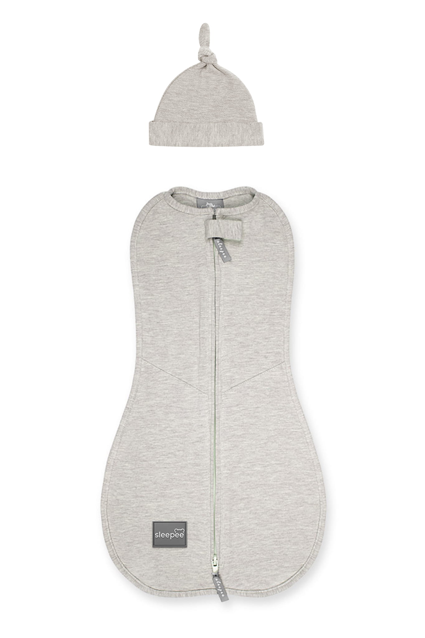 Zavinovačka Sleepee First Step Swaddle s čepičkou zdarma béžová