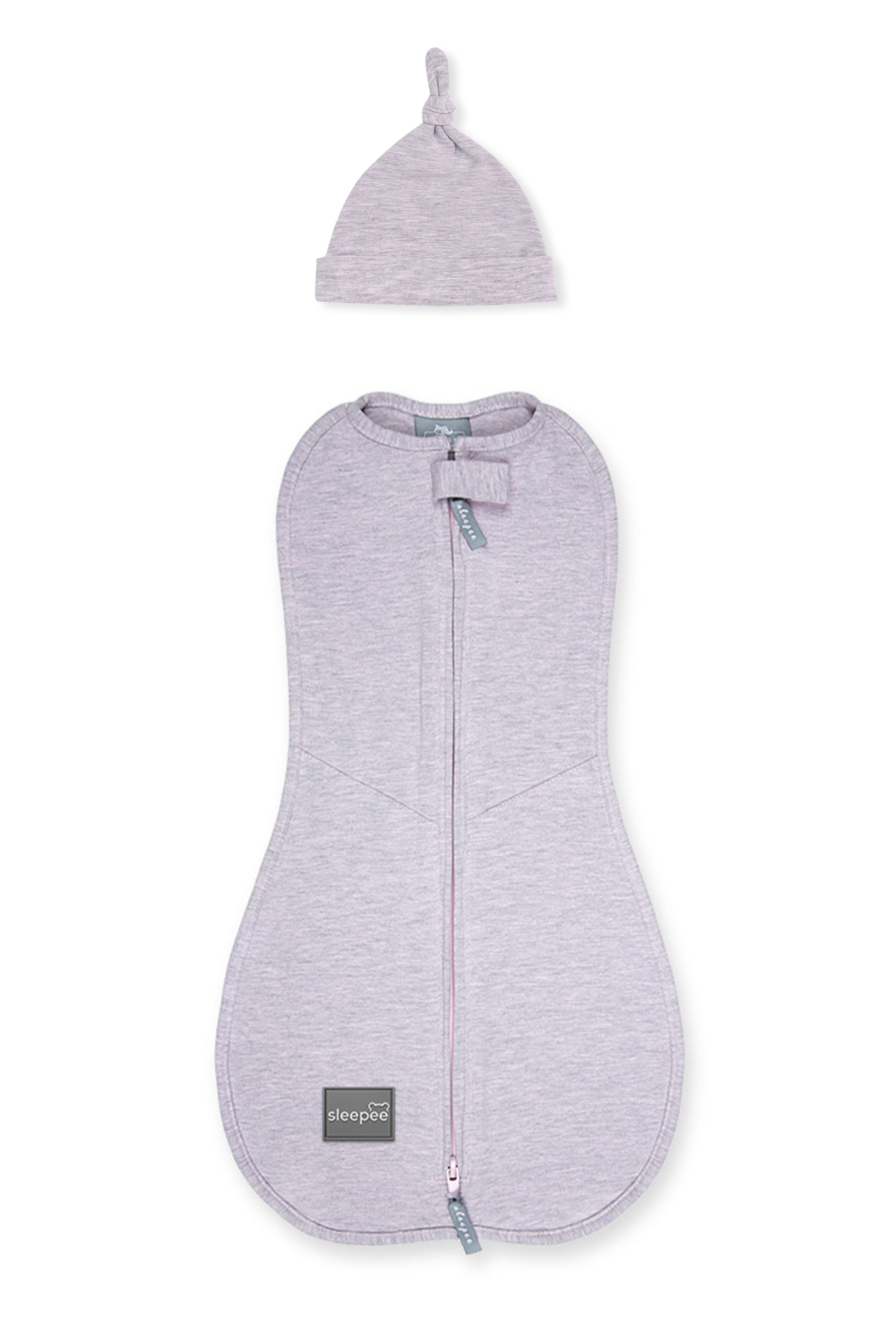 Zavinovačka Sleepee First Step Swaddle s čepičkou zdarma růžová