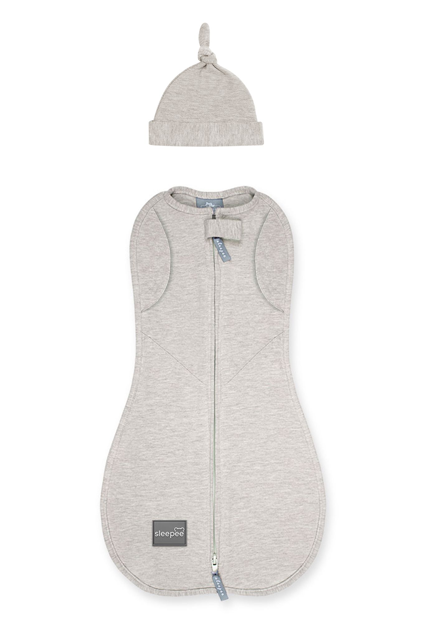 Zavinovačka Sleepee Second Step Swaddle s čepičkou zdarma béžová
