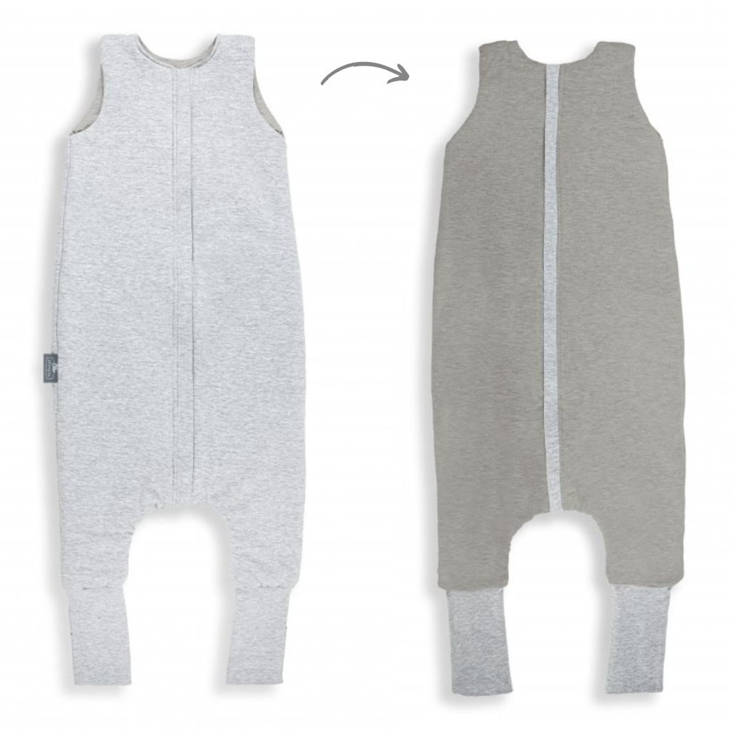 Celoroční spací pytel s nohavicemi Sleepee Melange Grey/Dark grey S