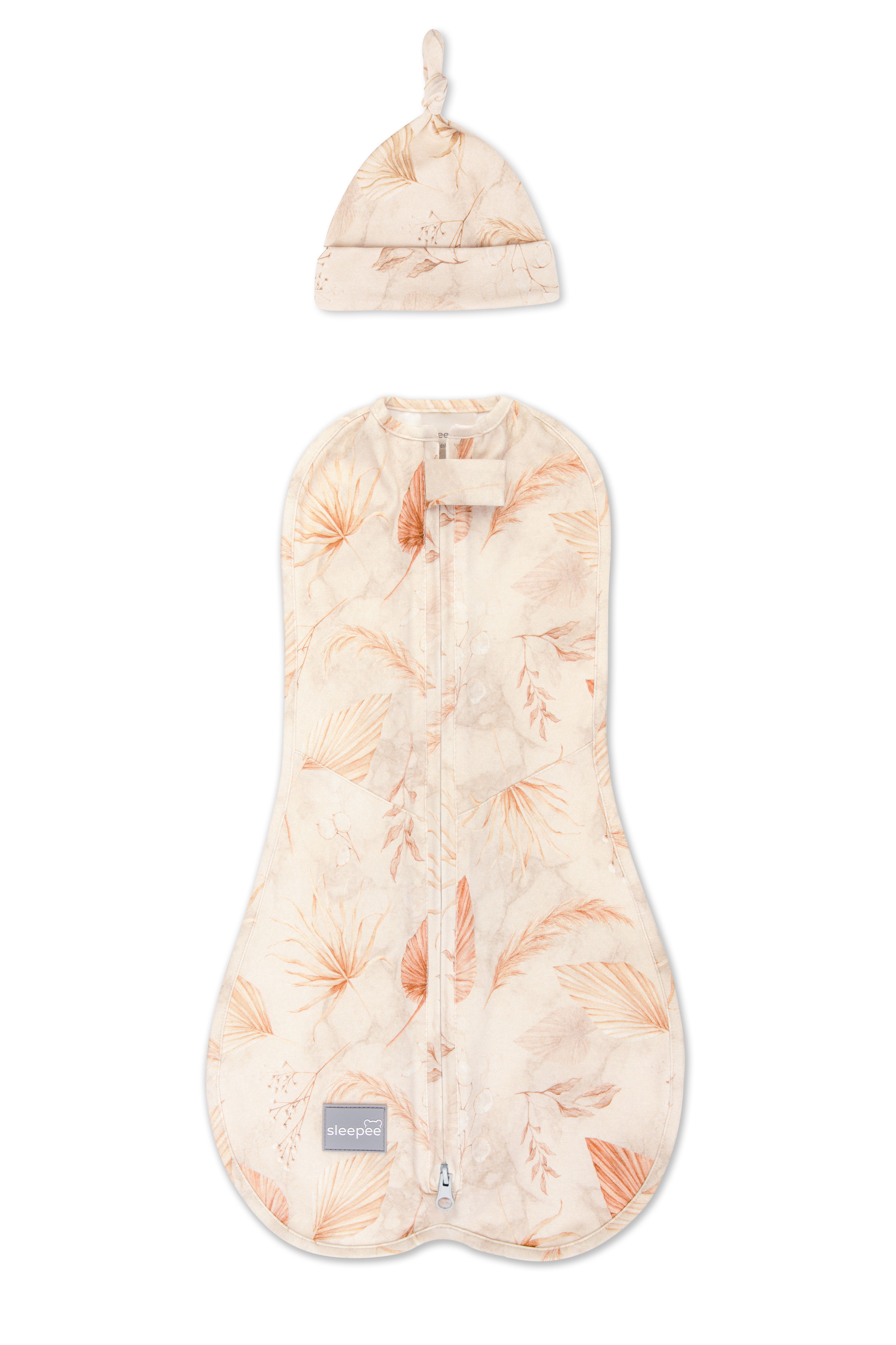 Zavinovačka Sleepee First Step Swaddle s čepičkou zdarma Bohemian Sand