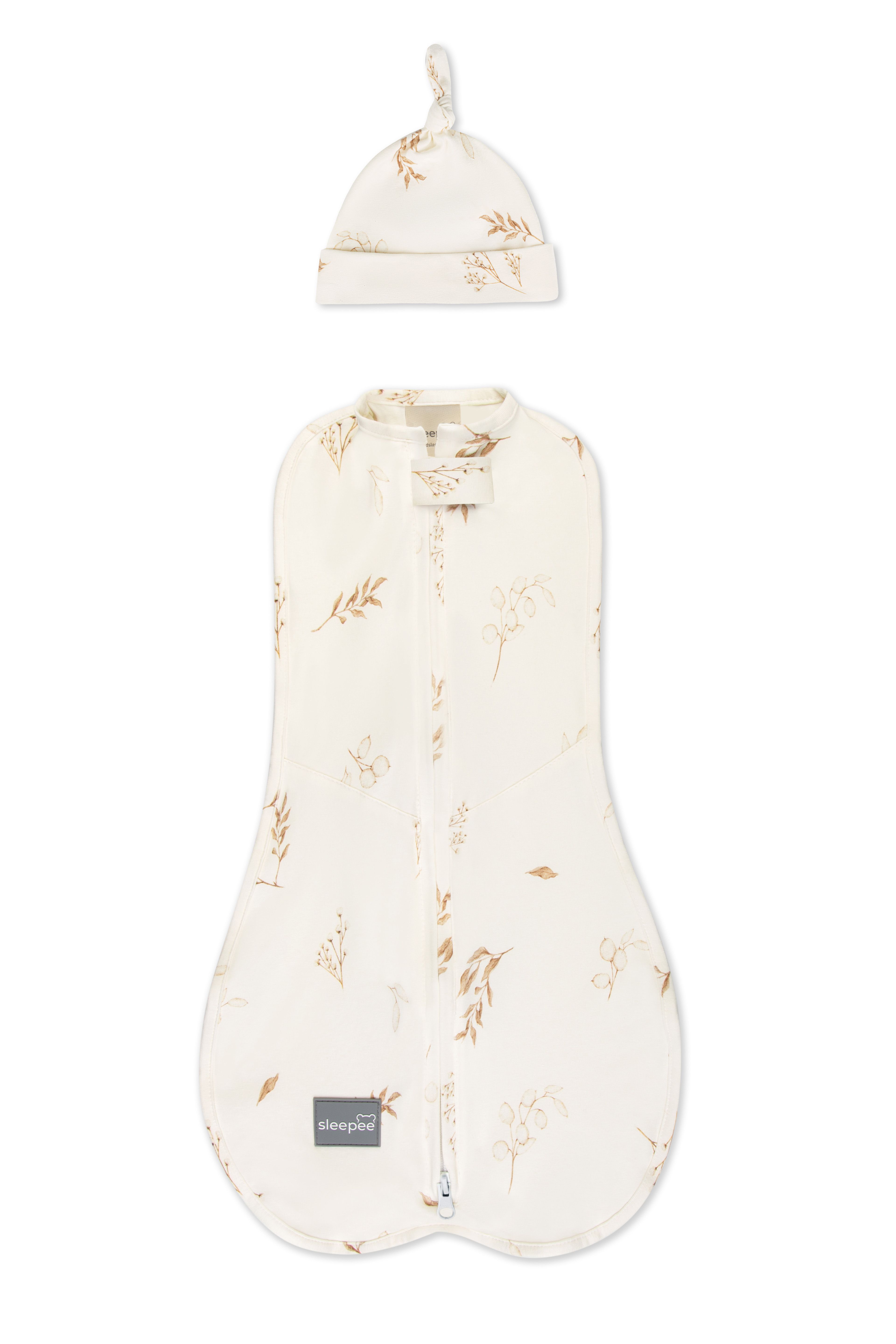 Zavinovačka Sleepee First Step Swaddle s čepičkou zdarma Bohemian Botanic