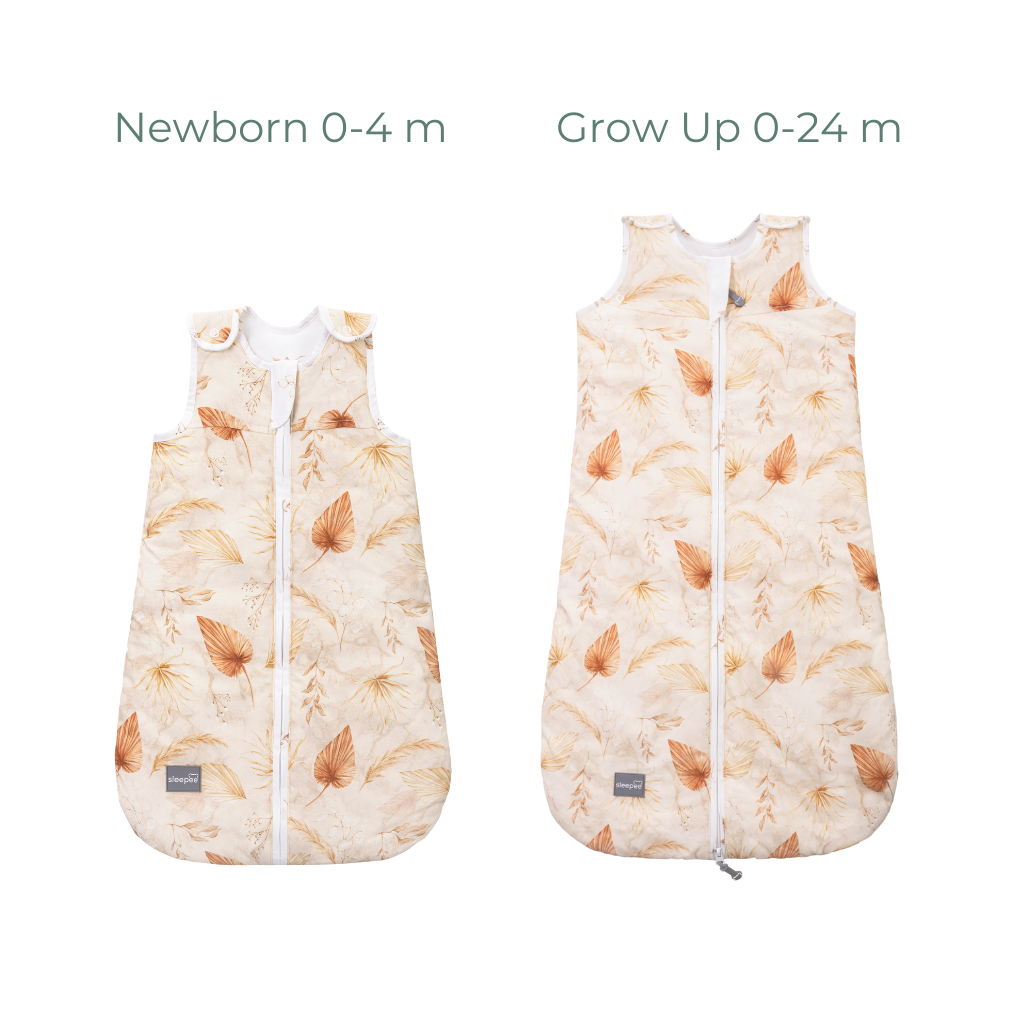 Rostoucí sada celoročních pytlů Sleepee Newborn & Grow Up Bohemian Sand TOG 2.5