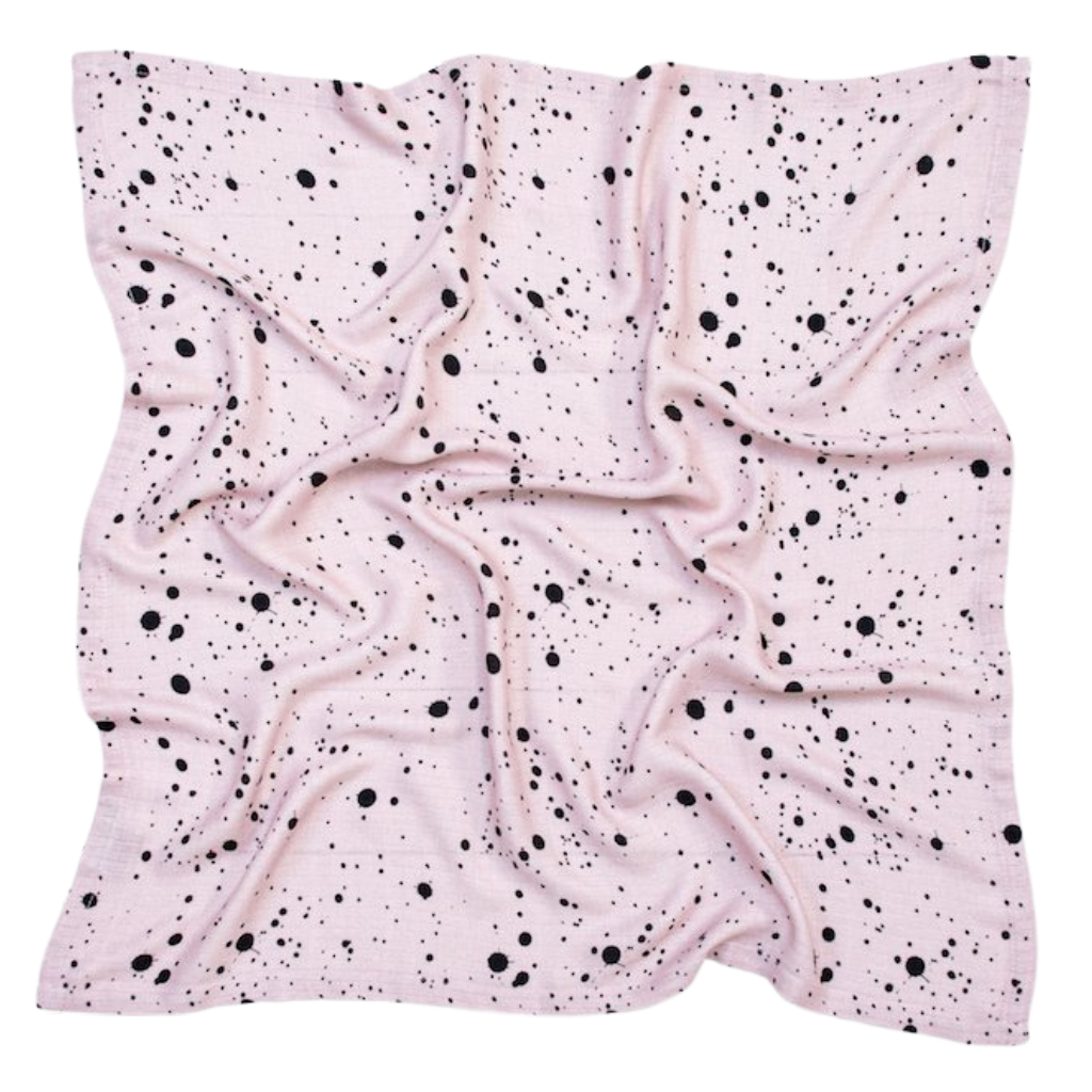 Mušelínová bambusová plena Sleepee Big Nappies 75x75cm 1 ks růžová