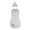 Zavinovačka Sleepee Second Step Swaddle s čepičkou zdarma světle šedá