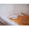 Ahojbaby Mojžíšův košík pro miminko Paper Dream white + matrace