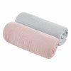 Sleepee Mušelinové pleny 75x75cm 2 ks Grey:Rose