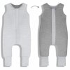 Celoroční spací pytel s nohavicemi Sleepee Melange Grey XS