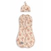 Zavinovačka Sleepee Second Step Swaddle s čepičkou zdarma Vintage Animals Almond