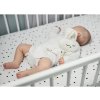 Usínáček Sleepoušek v sadě s šedou mušelínovou zavinovačkou, spacím pytlem a polštářkem